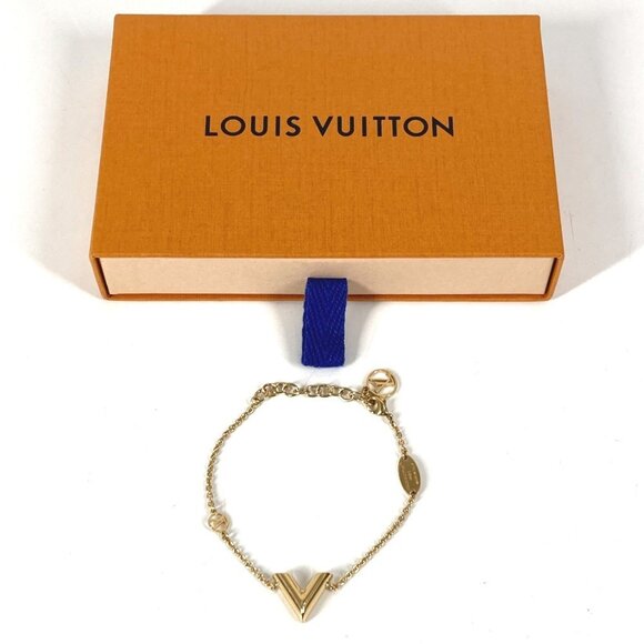 LOUIS VUITTON Gold Charm Bracelet - Picture 9 of 9
